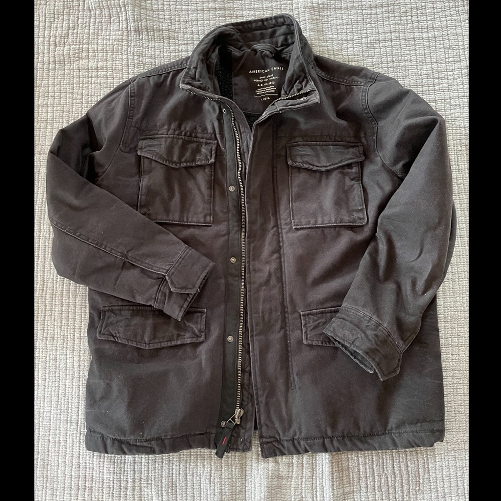 American Eagle Mens Winter Coat - Men | Color: Charcoal gray | Size: L